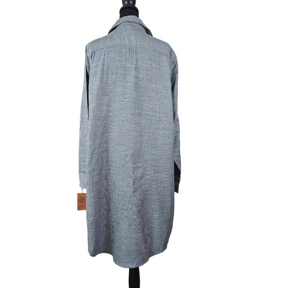 Levis Womens Pajama Shirt Dark Chambray Sz Large Comfortable Stylish Loungewear - Picture 2 of 12